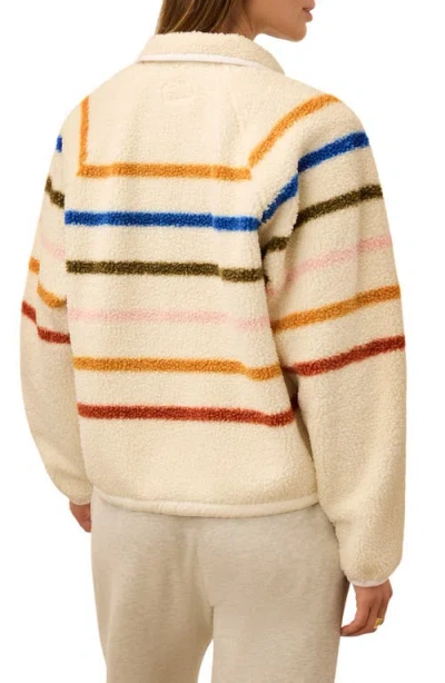 Faherty Fireside Fleece Pullover Top In Neutral