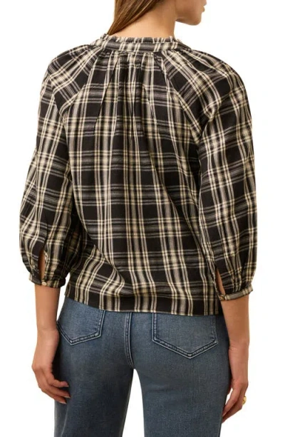 Faherty Portia Plaid Top In Multi