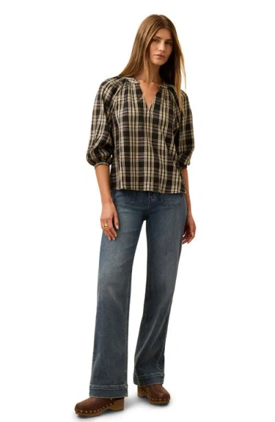Faherty Portia Plaid Top In Multi