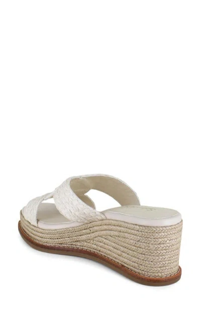 Splendid Daria Platform Wedge Sandal In White