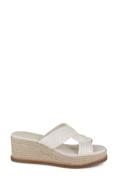 Splendid Daria Platform Wedge Sandal In White