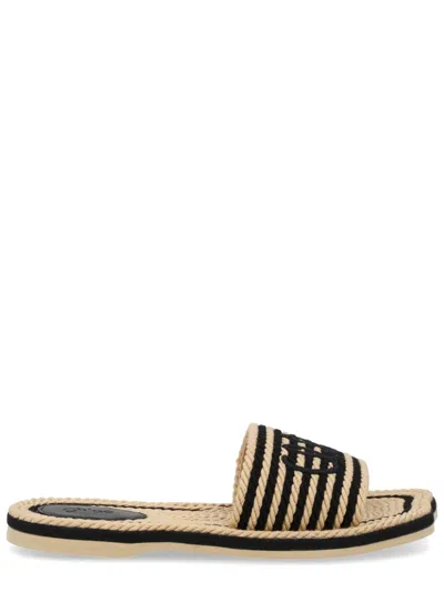 Chloé Sandals 19a With Shaped Straps In White Leather For Women In Neutral