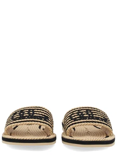 Chloé Sandals 19a With Shaped Straps In White Leather For Women In Neutral