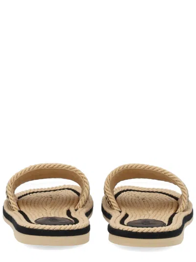 Chloé Sandals 19a With Shaped Straps In White Leather For Women In Neutral