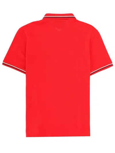 Valentino Polo Con Patch Logo In Red