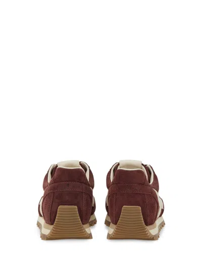 Hogan Mother Stretch Denim The Rambler Zip Heel Jeans In Burgundy