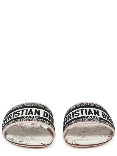 Dior Dway Canvas Sandal In Multi