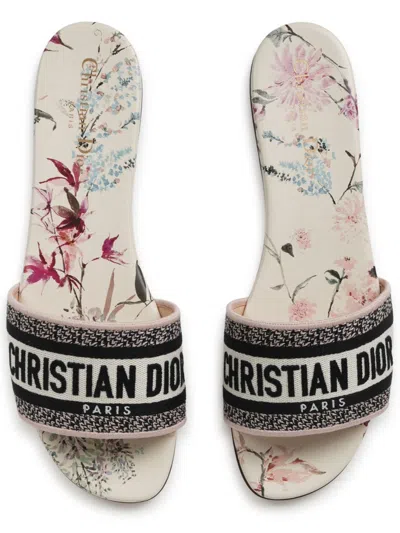 Dior Dway Canvas Sandal In Multi