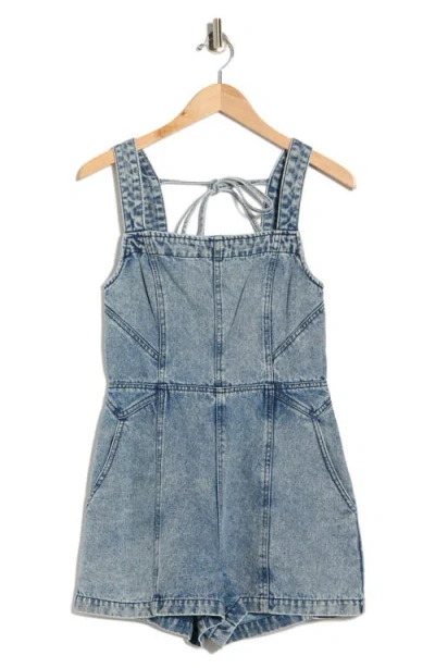 Vigoss Tie Back Romper In Blue