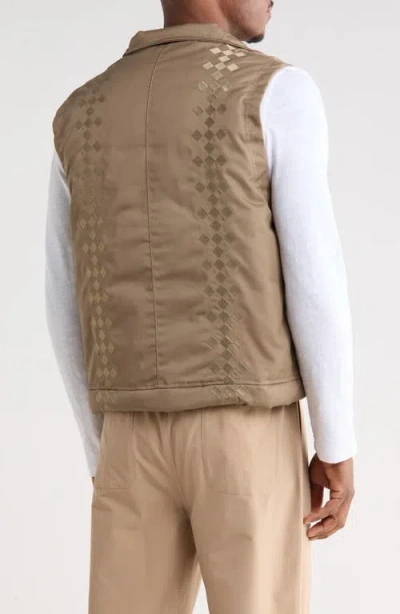 Santo Studio Syracuse Down Vest In Brown