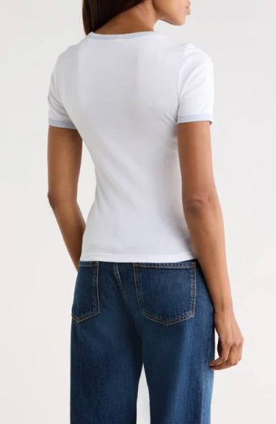 Vince Solid Ringer T-shirt In White