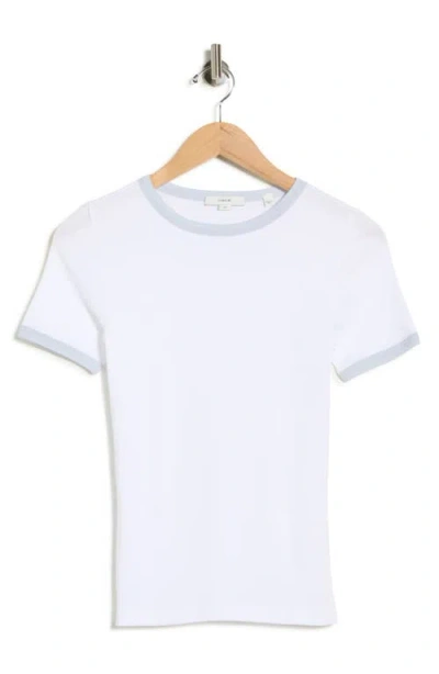 Vince Solid Ringer T-shirt In White