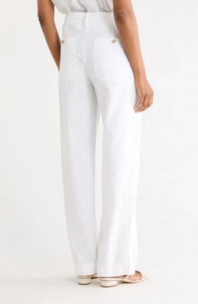 Vince Tie Front Pull-on Pants In White
