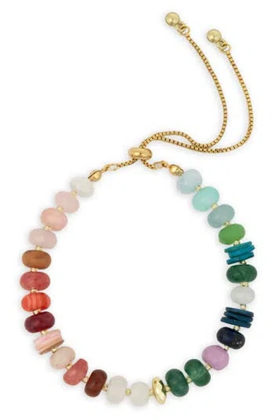 Saachi Beaded Slider Bracelet In Multi