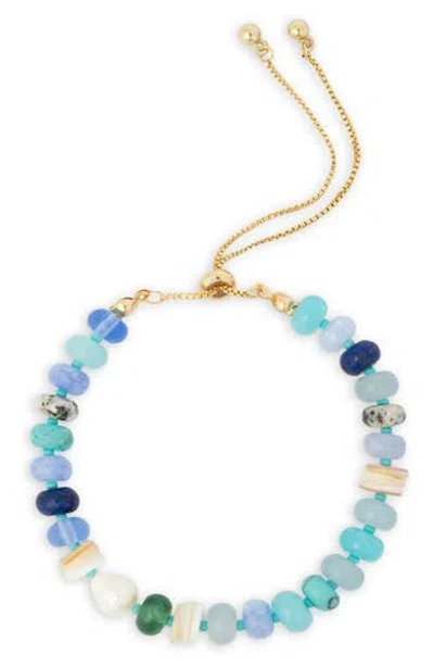 Saachi Beaded Slider Bracelet In Multi