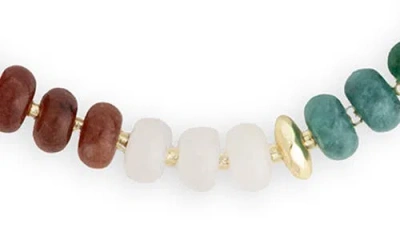 Saachi Mixed Bead Statement Necklace In Multi