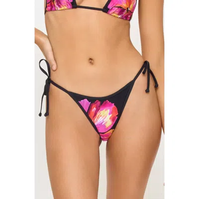 L*space Lspace Levy Bitsy Side Tie Bikini Bottoms In Black