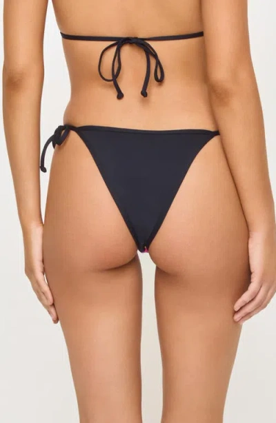 L*space Lspace Levy Bitsy Side Tie Bikini Bottoms In Black