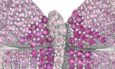 Fzn Cubic Zirconia Butterfly Ring In Multi