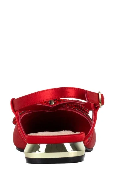 Lady Couture Kendal Slingback Flat In Multi