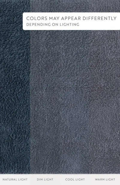 Homespun Reversible Cotton Bath Mat In Blue