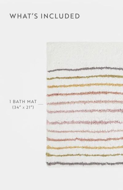 Homespun Arc Patterned Bath Mat