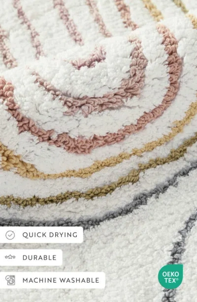 Homespun Arc Patterned Bath Mat