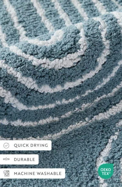 Homespun Arc Patterned Bath Mat