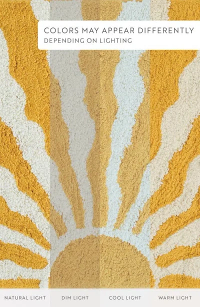 Homespun Arc Patterned Bath Mat