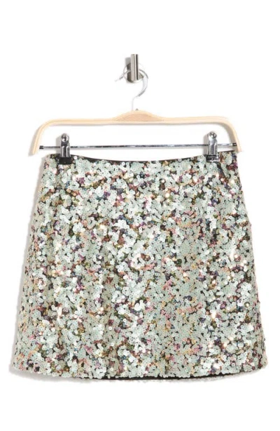 Longchamp Sequin Miniskirt In Multi