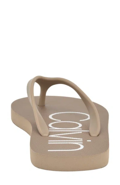 Calvin Klein Salma Flip Flop In Multi