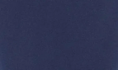Oleg Cassini Twisted Neck Scuba Crepe Midi Dress In Blue