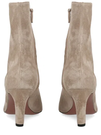 Paris Texas Beige Leather Boots In Multi