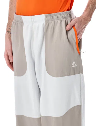 Nike Wolf Tree Colourblock Track Pants In Green