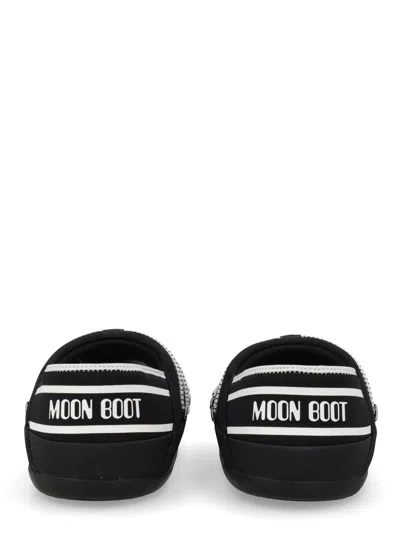 Moon Boot Slipper Icon In Black