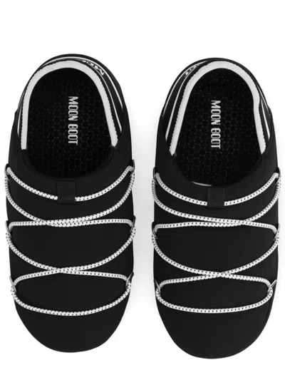 Moon Boot Slipper Icon In Black