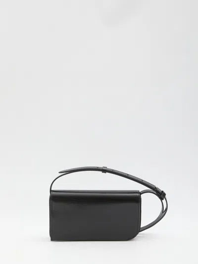 Jacquemus Shoulder Bag Adjustable Strap Rectangular Shape In Black