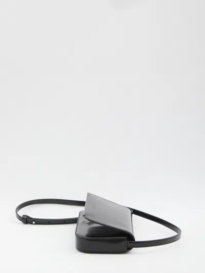 Jacquemus Shoulder Bag Adjustable Strap Rectangular Shape In Black