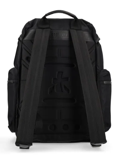 Premiata Black Nylon Backpack In Black