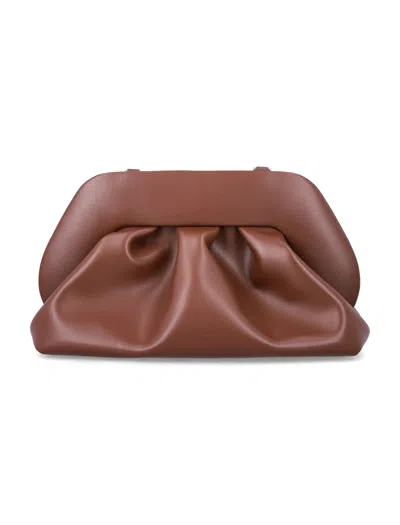 Themoirè Brown Polyurethane Handbag