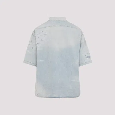Acne Studios Light Blue Cotton Shirt In Multi
