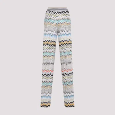 Missoni Pull On Pants Multicolor Beige Light Base In Multi