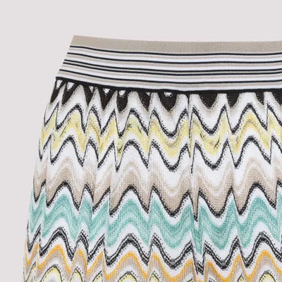 Missoni Pull On Pants Multicolor Beige Light Base In Multi