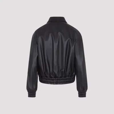 Celine Black Lamb Leather Jacket In Black