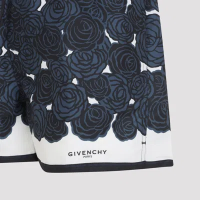 Givenchy Blue Polyester Swim Shorts In Blue