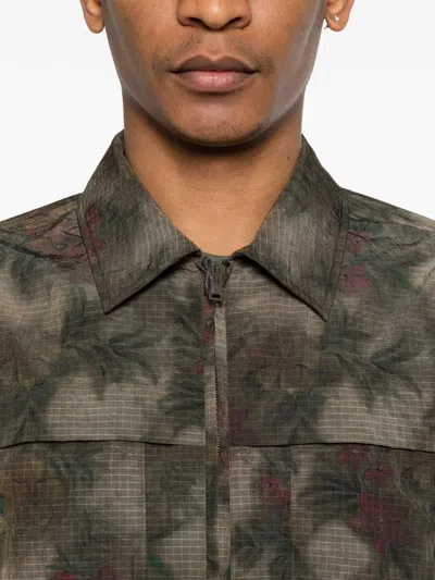 Herno Zip-up Jacket In Brown