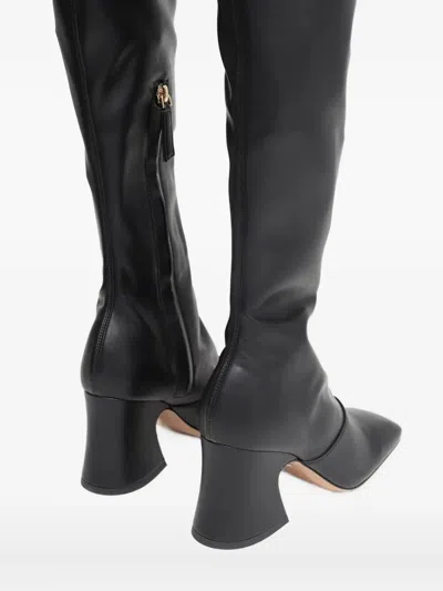 Chloé Black Leather Boots In Black