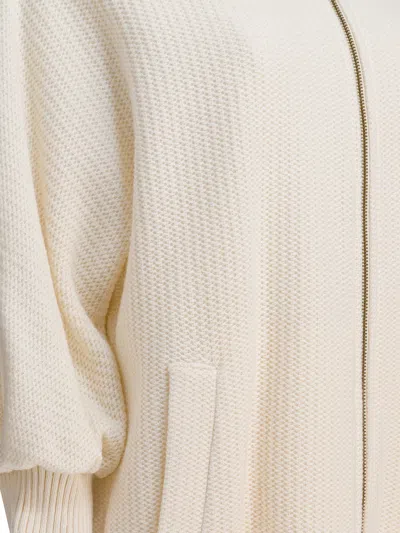Max Mara White Cashmere Jacket In White