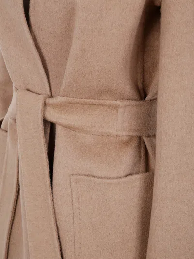 Max Mara Woolen Coat In Brown