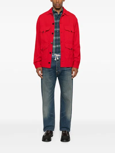 Junya Watanabe Wool Blend Jacket In Red